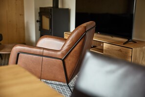 Télévision, cheminée