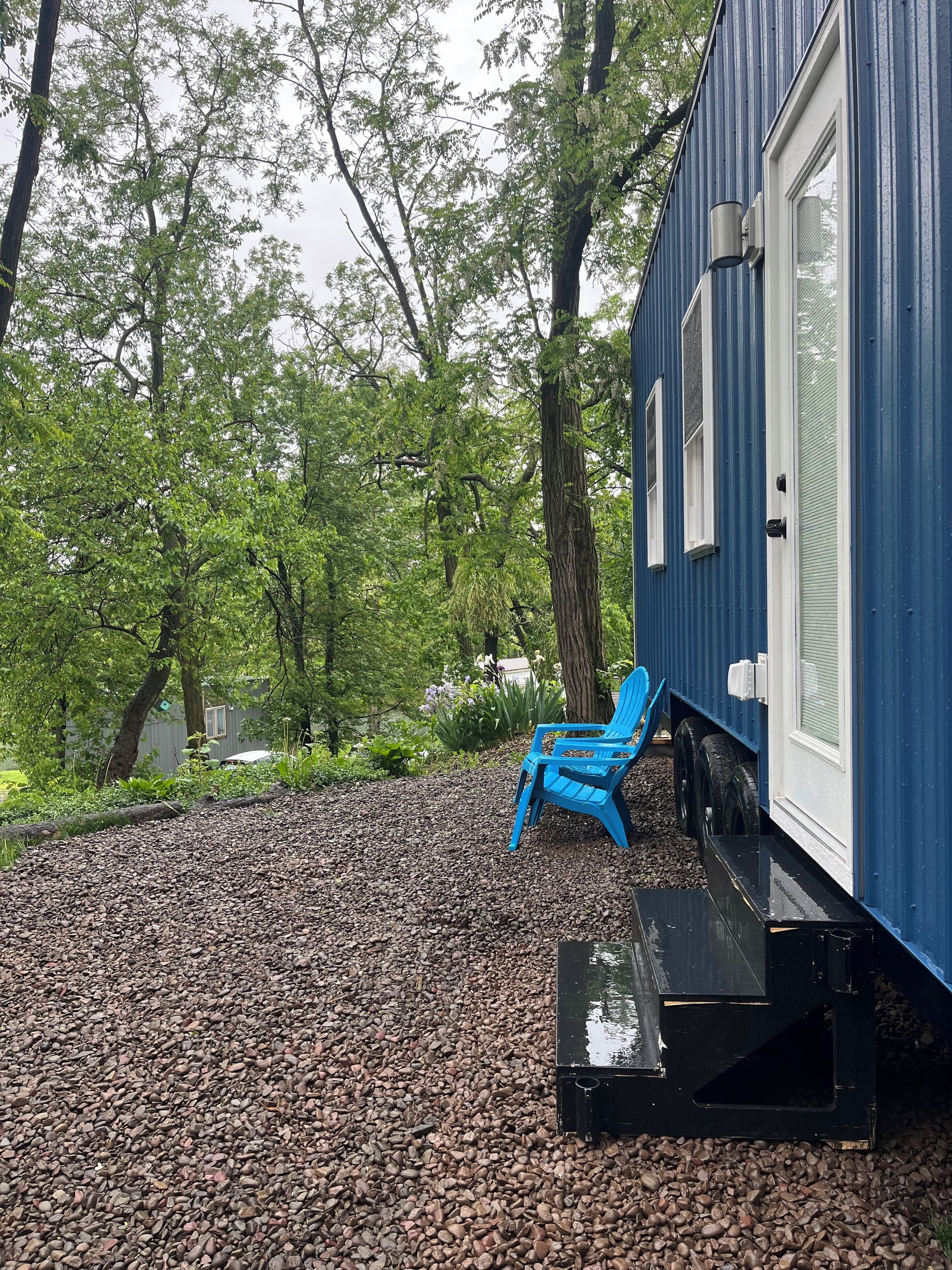 High end tiny home for a one of a kind stay with a peaceful view