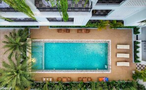 Outdoor pool - Comfort Room in quiete cozy pool area 5 min from city center! (Krong Siem Reap)