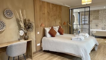 2 slaapkamers, een bureau, gratis wifi, beddengoed