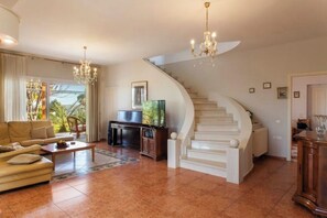 Fireplace - Crete's Treasure Villa with Pool & Majestic Views (Skalani)