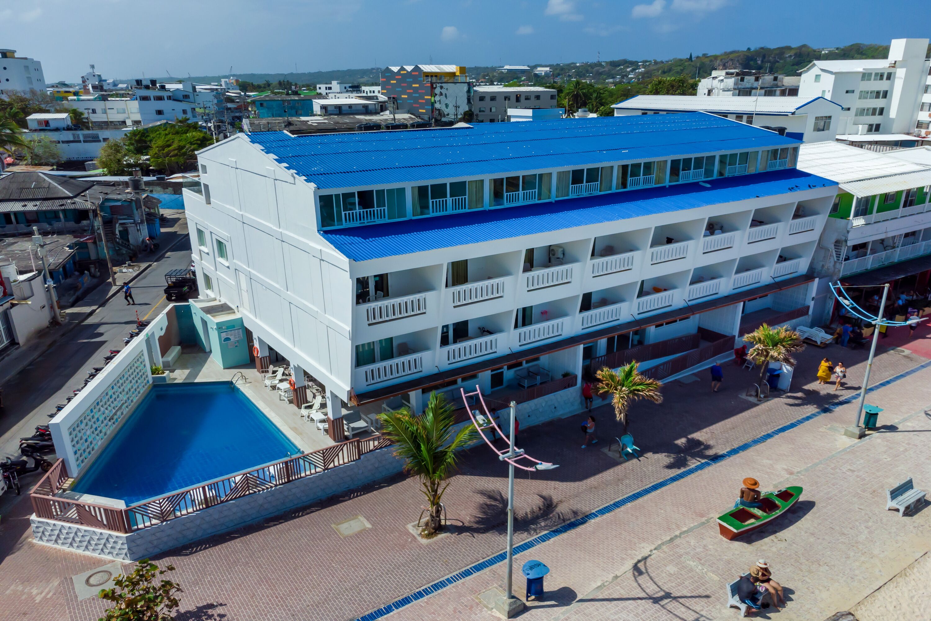 Voorkant van accommodatie