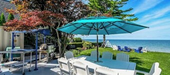 Luxury Lake Ontario Beachfront Home w/ Fire Pits, Fireplace & Sunset Views