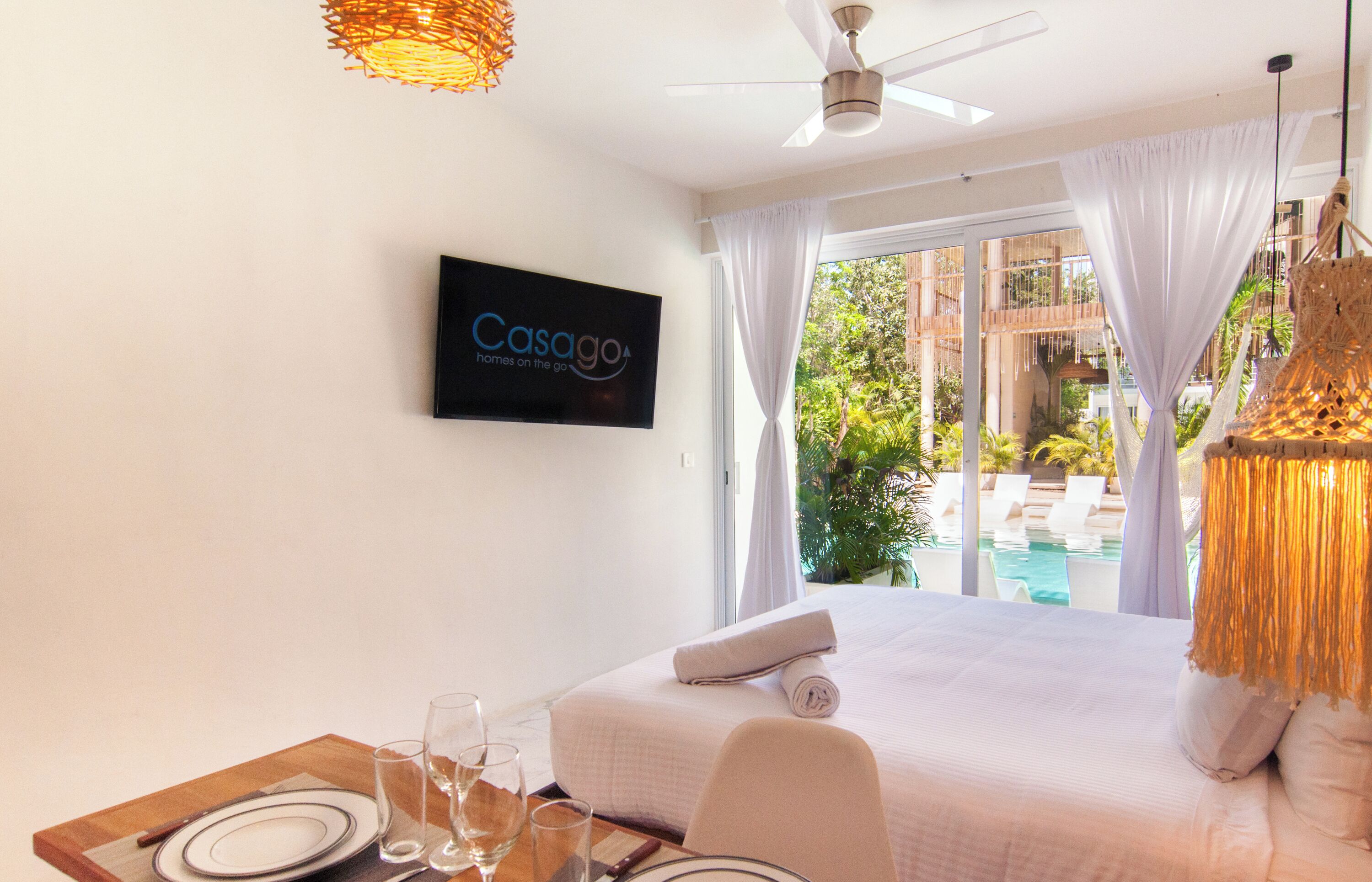 Deluxe Studio, Pool View | In-room safe, free WiFi, bed sheets