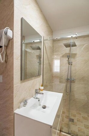 Soap, shampoo, toilet paper