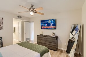 2 habitaciones, tabla de planchar con plancha, wifi y ropa de cama 