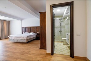 1 غرفة نوم وواي فاي وملاءات أسرّة