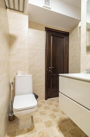 Soap, shampoo, toilet paper