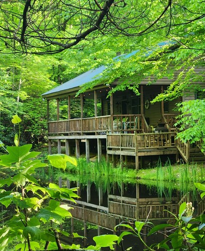 PEACEFUL SECLUDED CABIN  IN MOUNTAIN CITY.  