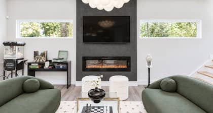 Luxe Home 4 Mins to Duke, DPAC, Downtown Durham | King Beds, Pool, Fire Pit, BBQ, Pet OK