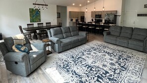 Smart TV, fireplace, DVD player - New Construction Lake House w/ Private Beach on Knife Lake w/ Pontoon Rental (Mora)