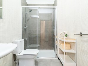 Shower, hair dryer