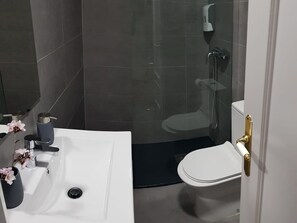 Shower, hair dryer