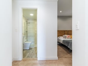 Shower, hair dryer, towels - Apartment in a restored mansion in Granada. (Granada)