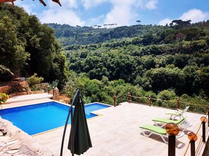 Pool - mountain pool: a private Pool and bungalow in the middle of the forest  (Aaramoun)
