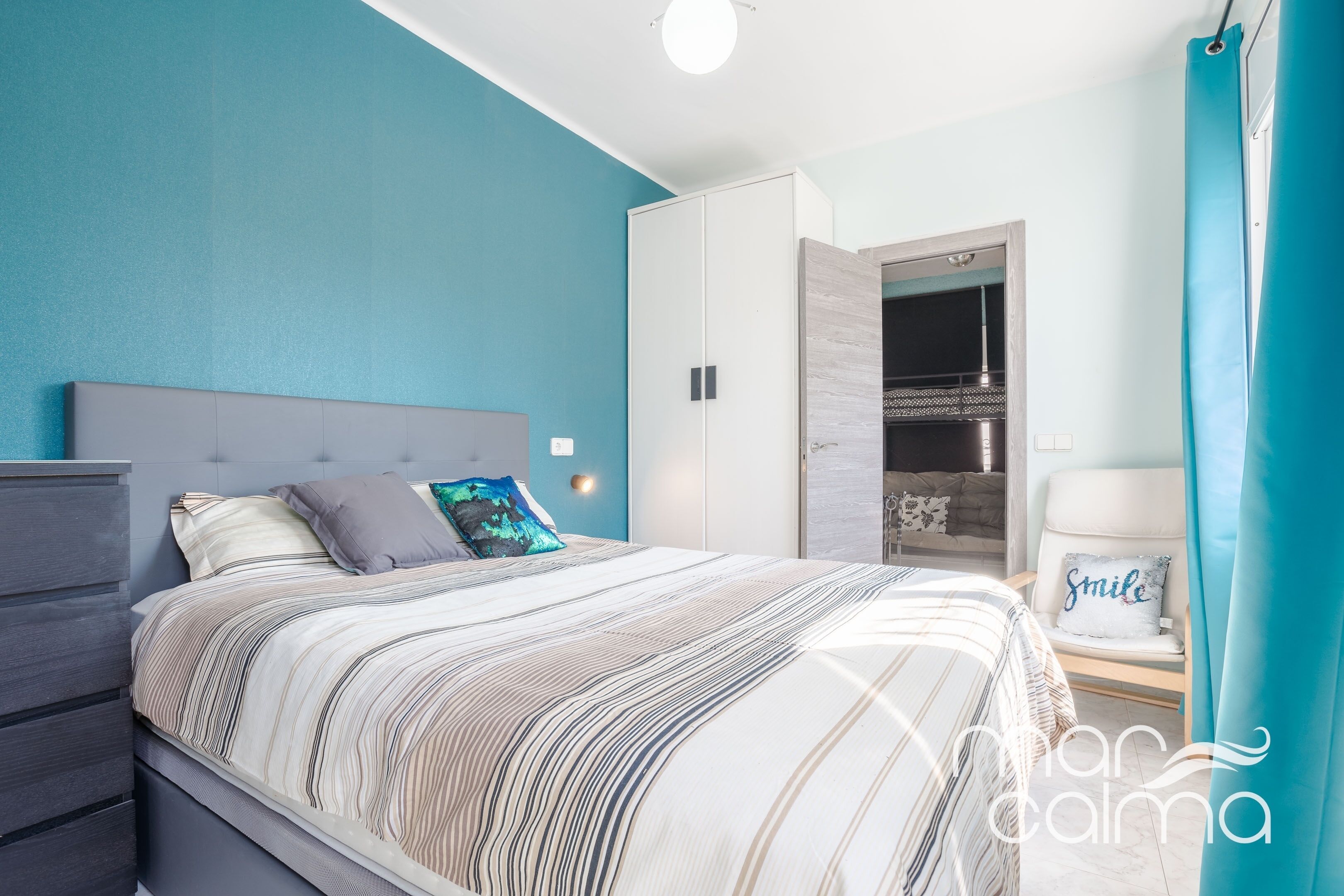 3 bedrooms, internet, bed sheets