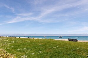 在海滩