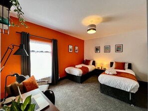 Desk, iron/ironing board, travel crib, free WiFi