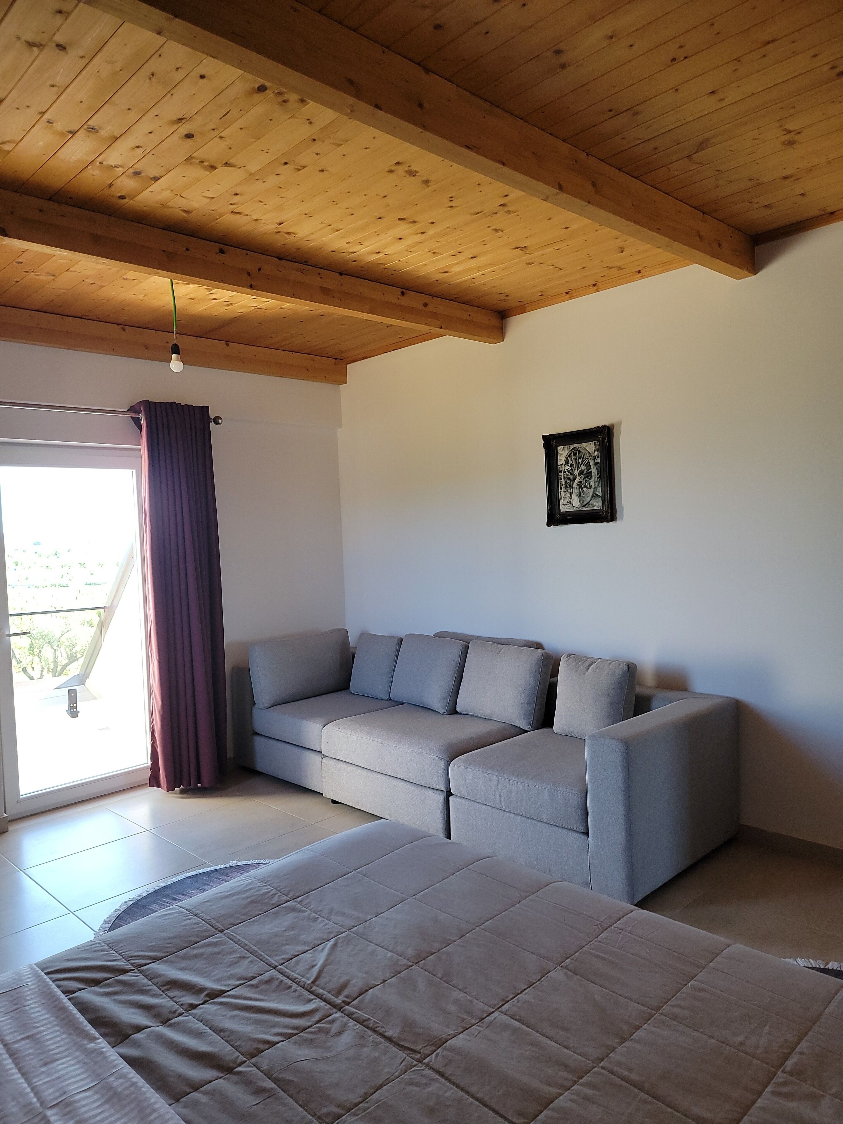 Family Triple Room, Balcony | Desk, laptop workspace, bed sheets