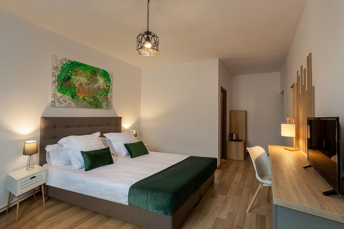 1 slaapkamer, hypoallergeen beddengoed, een laptopwerkplek