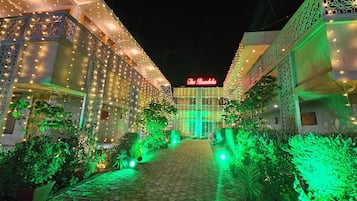 Front of property – evening/night