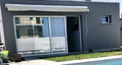 Maison de vacances 'Chalet Al Mare' avec piscine privée, jardin privé et climatisation