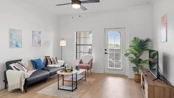 TV, fireplace, streaming services, offices