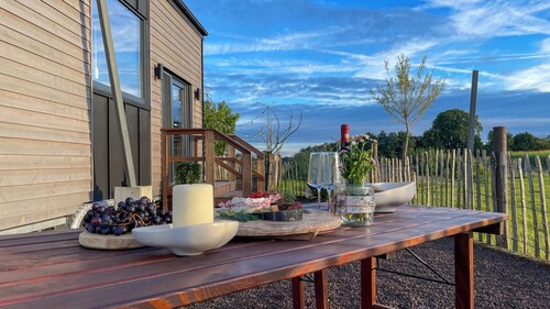 Tiny House Alpakablick - including free alpaca meet & greet