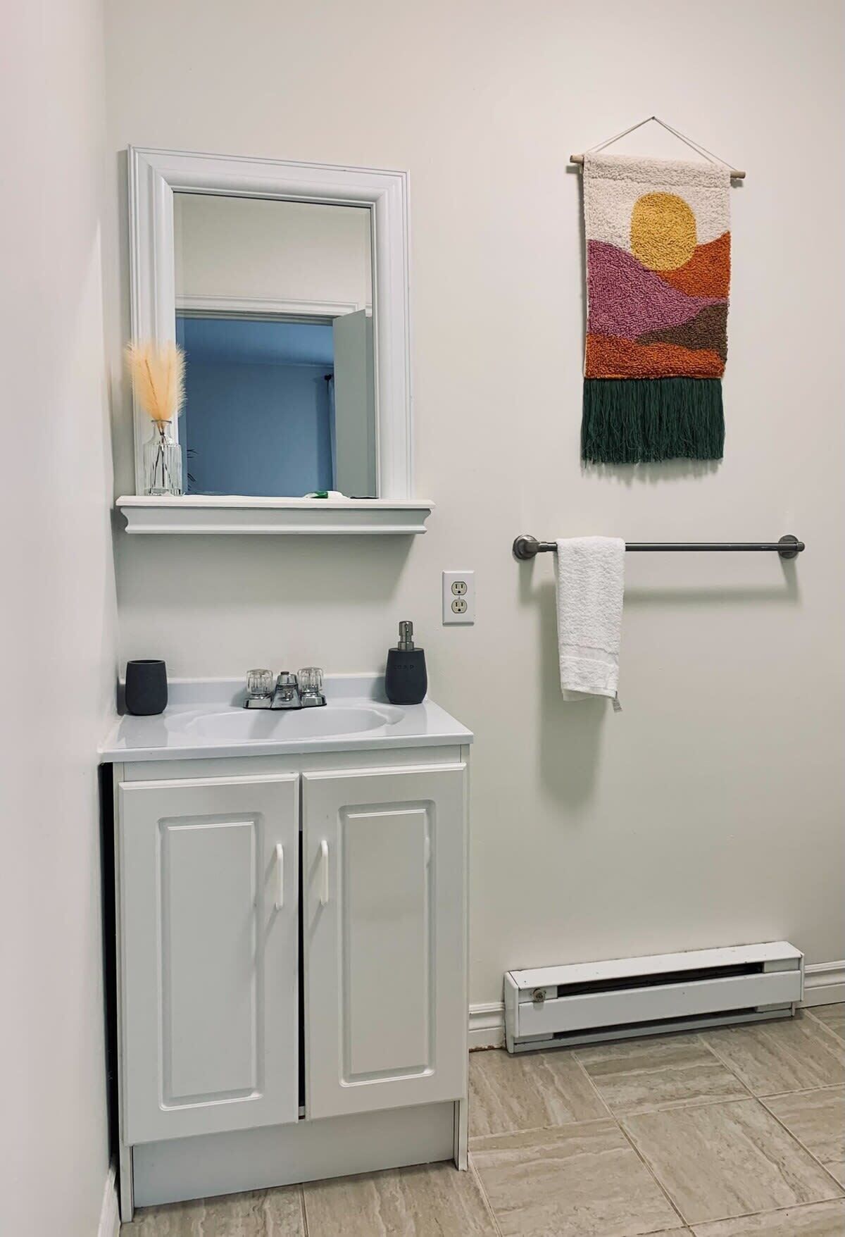 Shower, hair dryer
