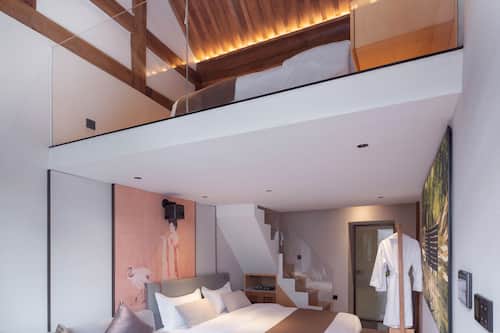 Loft Family Room With Two Double Bed | Individually decorated, individually furnished, free WiFi, bed sheets