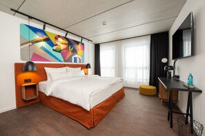 Habitación doble | Ropa de cama hipoalergénica y caja de seguridad en la habitación 