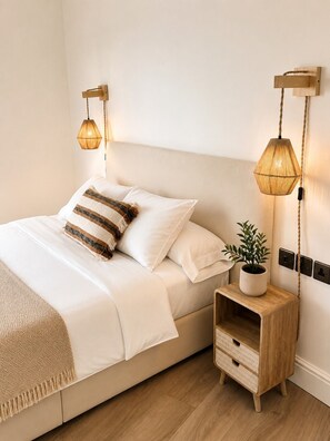 2 bedrooms, iron/ironing board, travel crib, WiFi