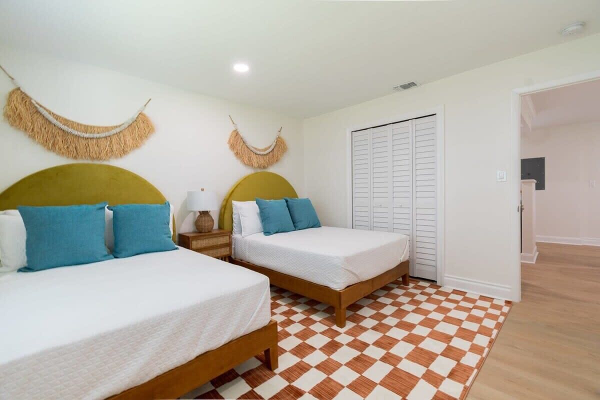 2 bedrooms, iron/ironing board, travel crib, WiFi