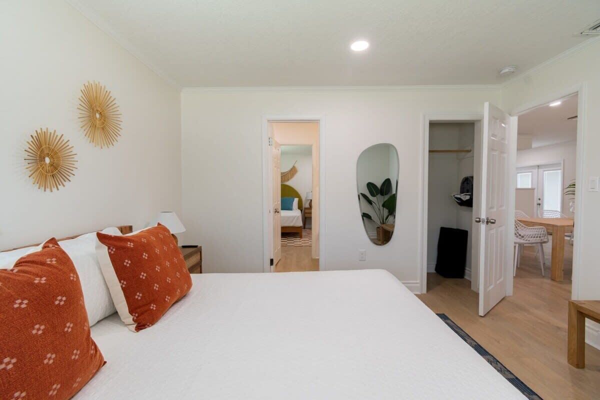 2 bedrooms, iron/ironing board, travel crib, WiFi