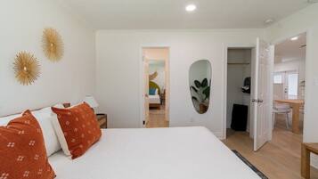 2 bedrooms, iron/ironing board, travel crib, WiFi