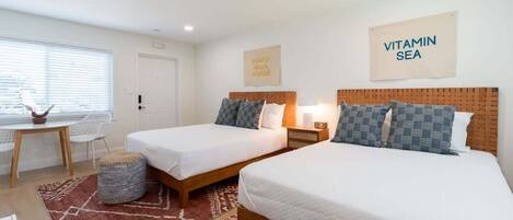 Iron/ironing board, travel crib, WiFi, bed sheets