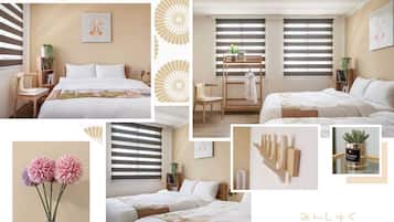 Down duvets, free minibar, individually decorated, desk