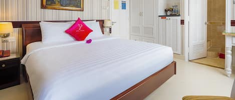 Suite de lujo, 1 habitación | Escritorio, wifi gratis, ropa de cama