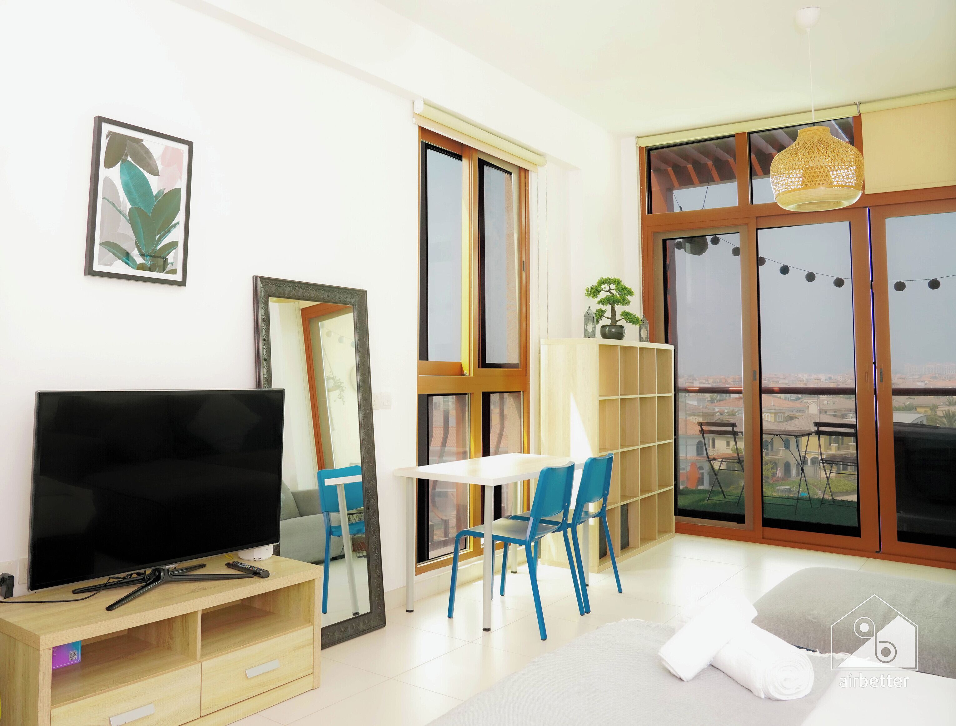 Lejlighed (0 Bedroom) | Opholdsområde | Plasma-tv