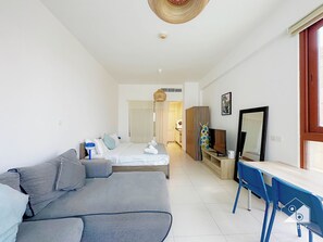 Appartement (0 Bedroom) | Aire de séjour | Téléviseur au plasma