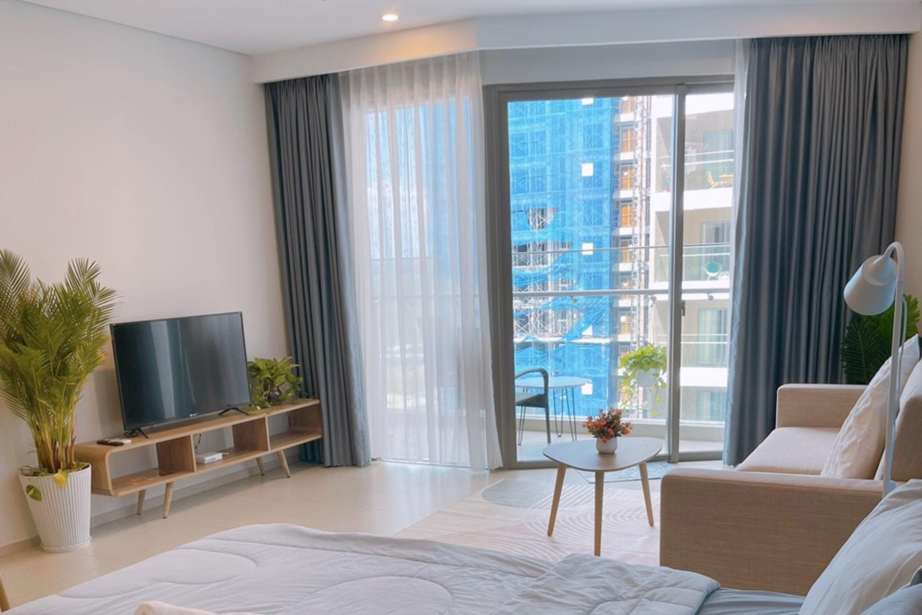 Luksusstudio | Oppholdsområde | Flatskjerm-TV