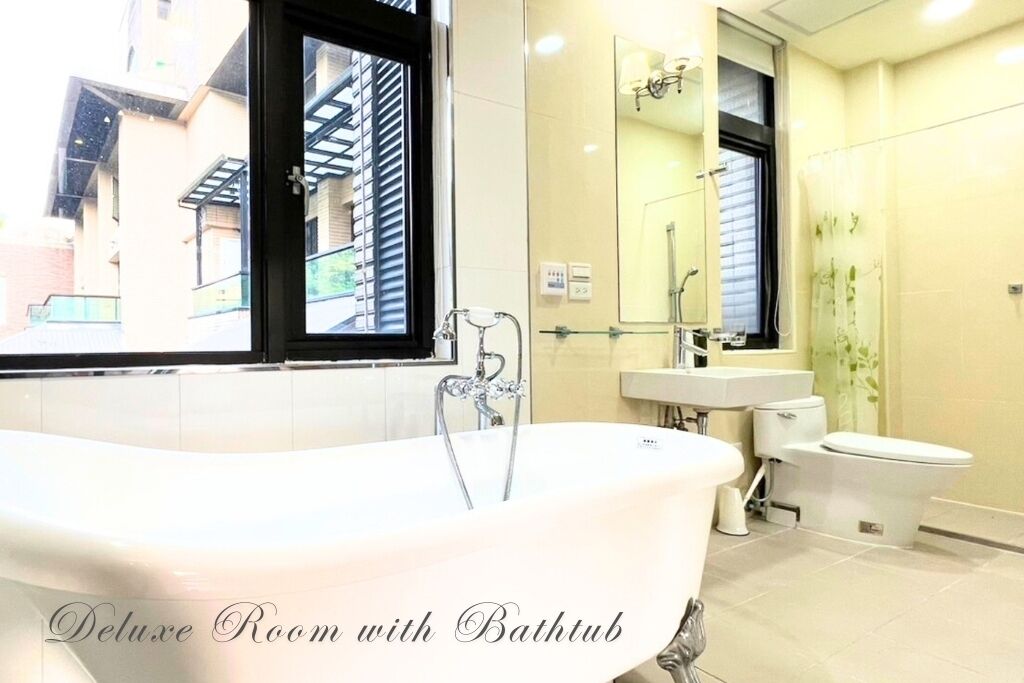 Hair dryer, towels, toilet paper