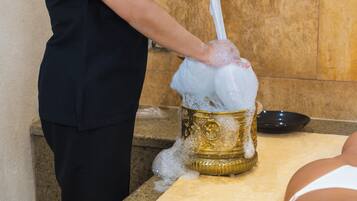 Turkish bath/hammam, body treatments, 2 treatment rooms