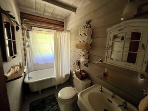 Hair dryer, towels, soap, toilet paper - Log cabin, walking distance from Funistrada, LaBecasse, Laker Shakes & Glen Lake (Maple City)