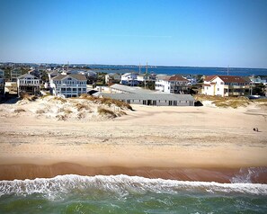 On the beach, sun loungers - SN8023- Oceanfront, South Nags Head, Saturday Check In, Private Pool! (South Nags Head)