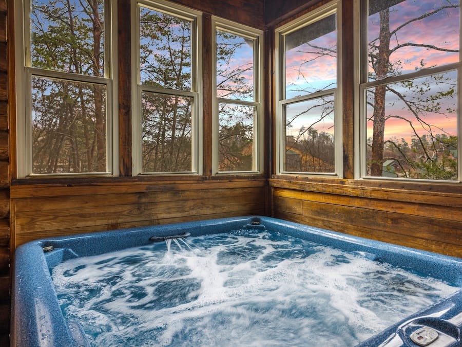 Cabin, 2 Bedrooms | Private spa tub