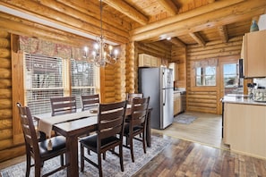Cabin, 2 Bedrooms | Dining