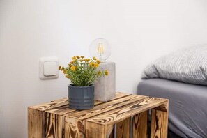1 Schlafzimmer, Reisekinderbett, kostenloses WLAN, Bettwäsche