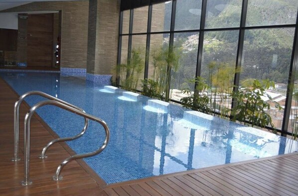Indoor pool, a heated pool
