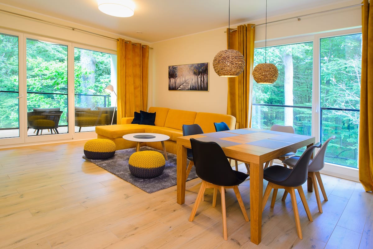 อพาร์ทเมนท์ | โต๊ะทำงาน, ห้องเก็บเสียง, Wi-Fi ฟรี, ผ้าปูที่นอน